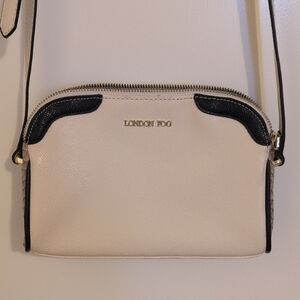 London Fog Cream and Black Women's Bag
